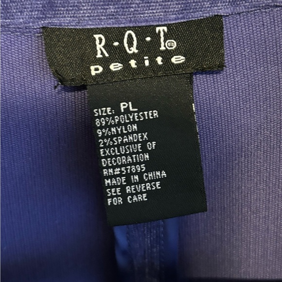 WOMENS R.O.T. DARK LAVENDER CORDUROY LONG SLEEVE FRONT THREE BUTTON CLOSURE SZ L - Picture 10 of 14